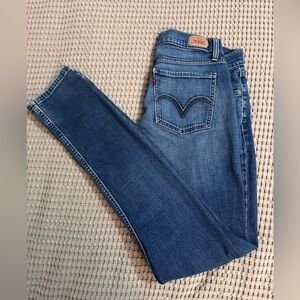 Levi's 524 Jeans too super low Women's/Juniors sz 11 Blue Skinny Jeans